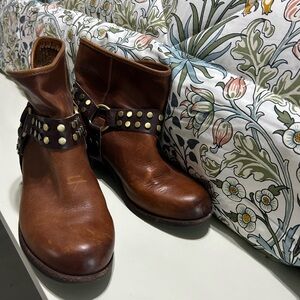 UGG® Australia Darling Harness Brown Boots with Gold Accents